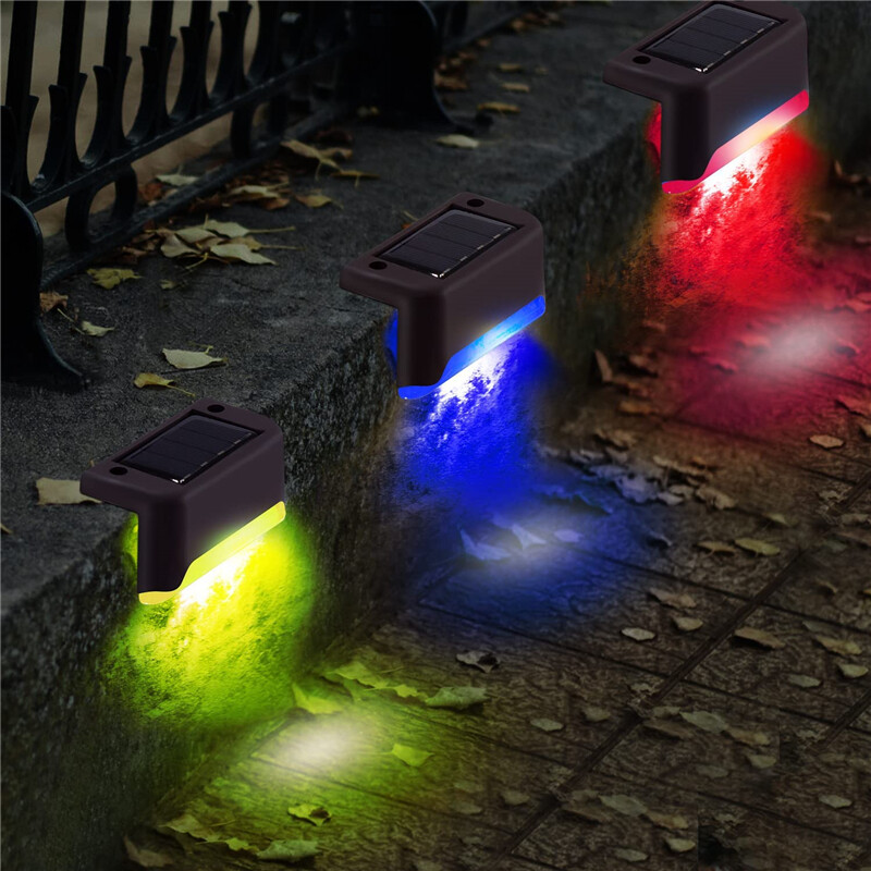 Outdoor Solar LED Deck Lights Garden Path Patio Pathway Stairs Step Fence Lamp