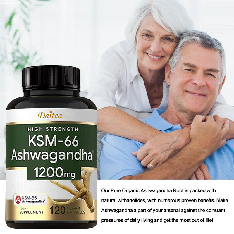 KSM-66 Ashwagandha 1200 Mg - Balance Mood, Reduce Stress,Increase Stamina