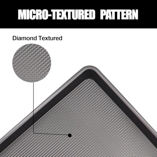 Cookie Sheets for Baking Nonstick,Baking Sheet Pan Cookie Sheet Set 2 Grey