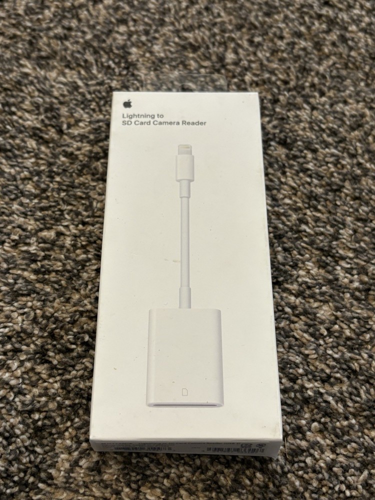 Apple Lightning To SD Card Camera Reader Items In Good Condition,Box Has Damage