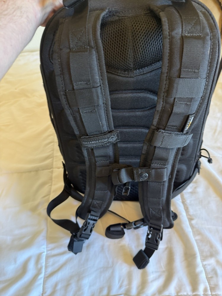 Hazard 4 Pillbox Black Hardshell Tactical Backpack EDC Camera Pack MOLLE