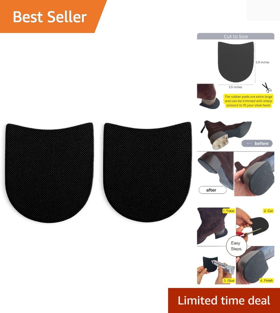 Durable Extra Large Heel Protector Pads – 4mm Thickness for Shoe Longevity