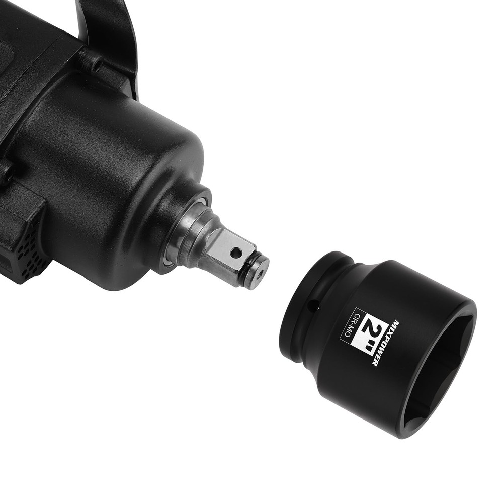 MIXPOWER 3/4" Drive Shallow Impact Socket, CR-MO, 2", 50.8mm (2")