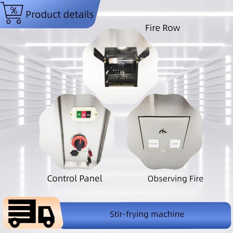 110V 1PH Automatic Coffee Bean Roaster Nut Roasting Stainless Steel Machine