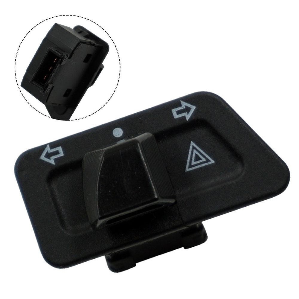Plastic Turn Signal Switch Switch Button 3 Pin Accessories Black Double Flash