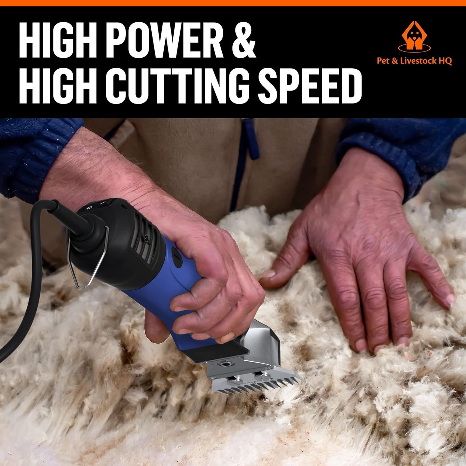 Sheep Shears Heavy Duty with 6 Adjustable Speeds - Professional Electric Clipper