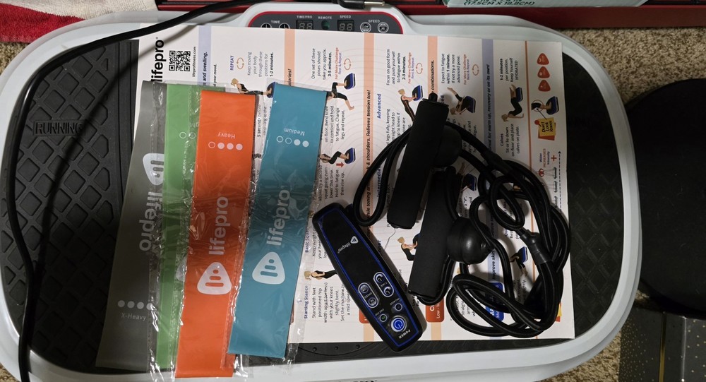 Lifepro Waver Vibration Plate Exercise Machine with Loop Bands & Remote Control