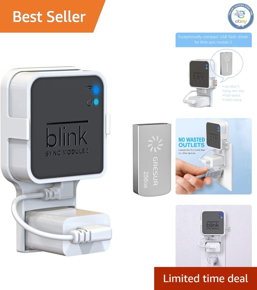 Secure & Lightweight 256GB USB Flash Drive with Easy Blink Sync Module Mount