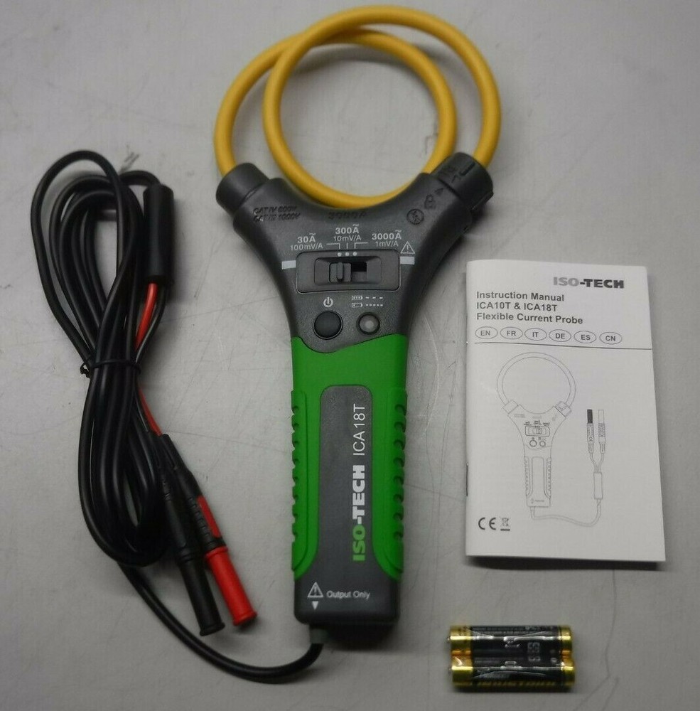 ISO-TECH ICA 18T 3000A ICA Multimeter Current Clamp Adapter