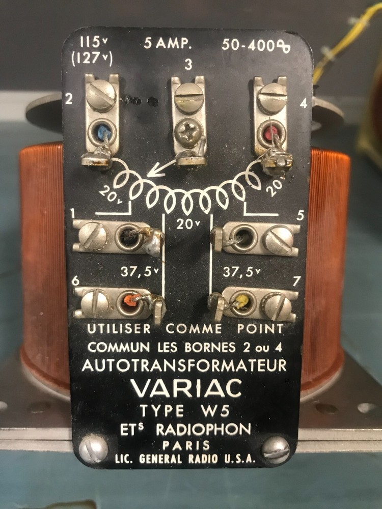 GRC Type M5 M5G3 MFP Three Phase Variac Variable 400HZ