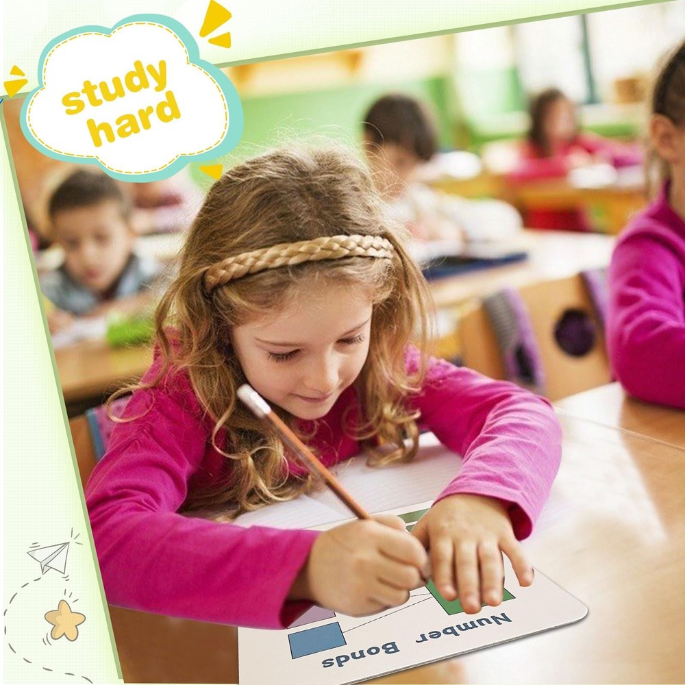 6 Set Multiplication Chart WhiteBoard, 9" x 12" Double Sided Dry Erase Multip...