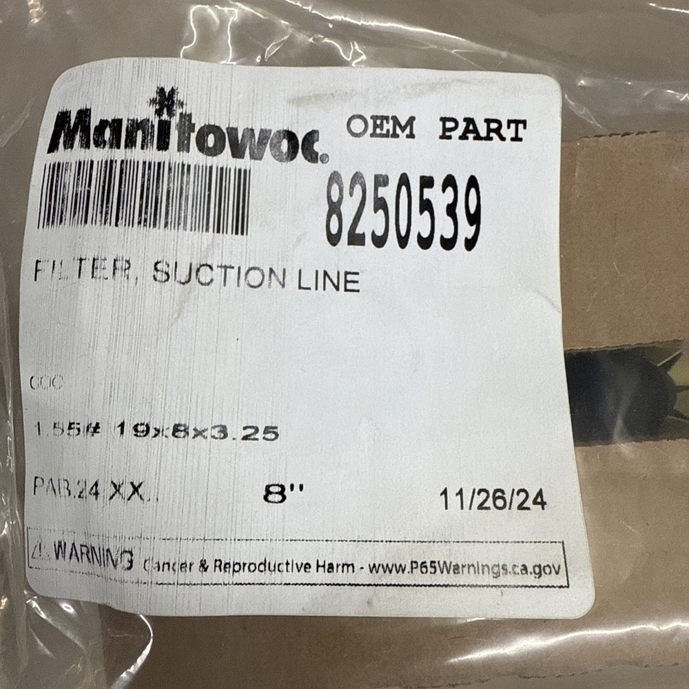 Manitowoc 8250539 Filter, Suction Line