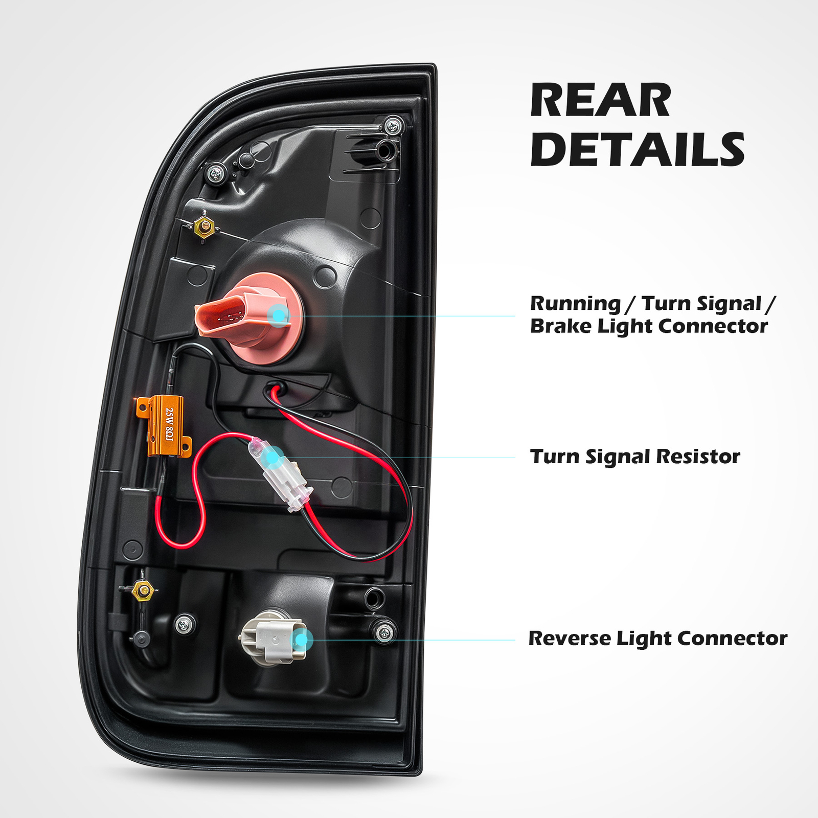 LED Tail Lights for 2008-2016 Ford F250 F350 F450 F550 Super Duty SD Brake Lamps