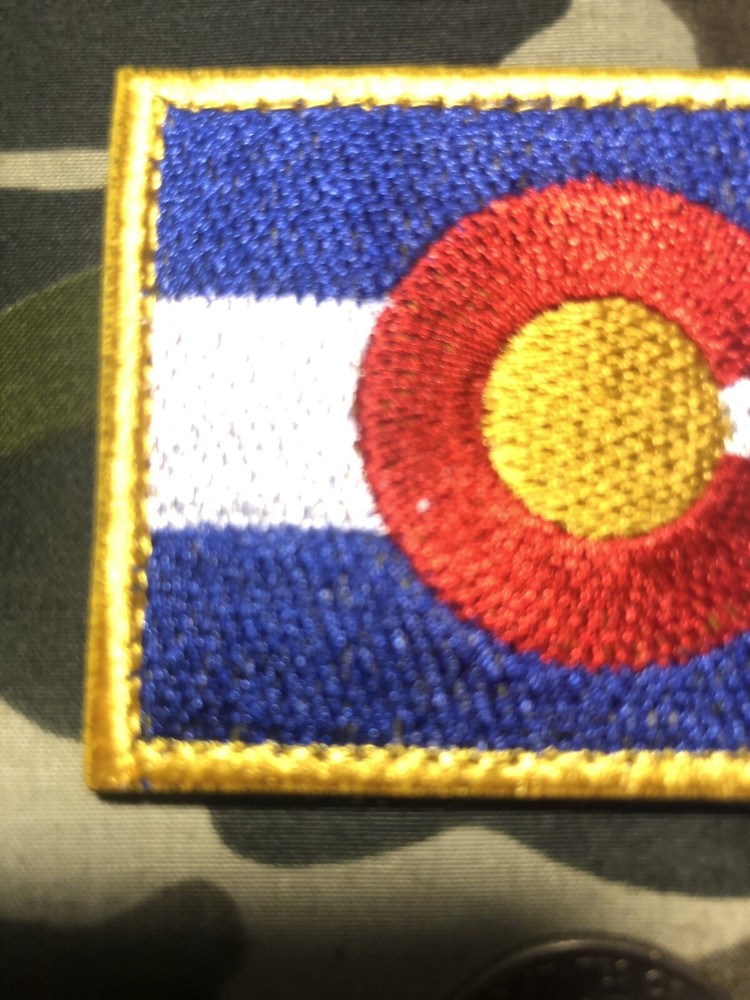 COLORADO STATE FLAG PATCH TACTICAL FULL COLOR WITH HOOK BACK!