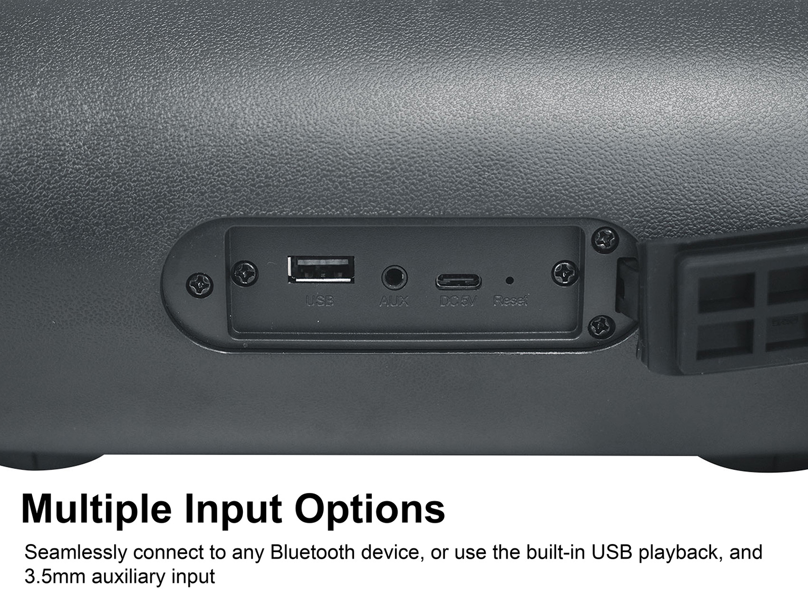 Rockville RPB-D3 Loud Water Resistant Portable Bluetooth Speaker Party Boombox