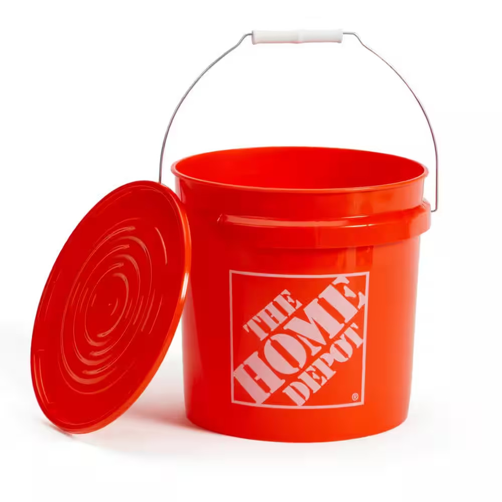 2 Gal. Orange Paint Bucket