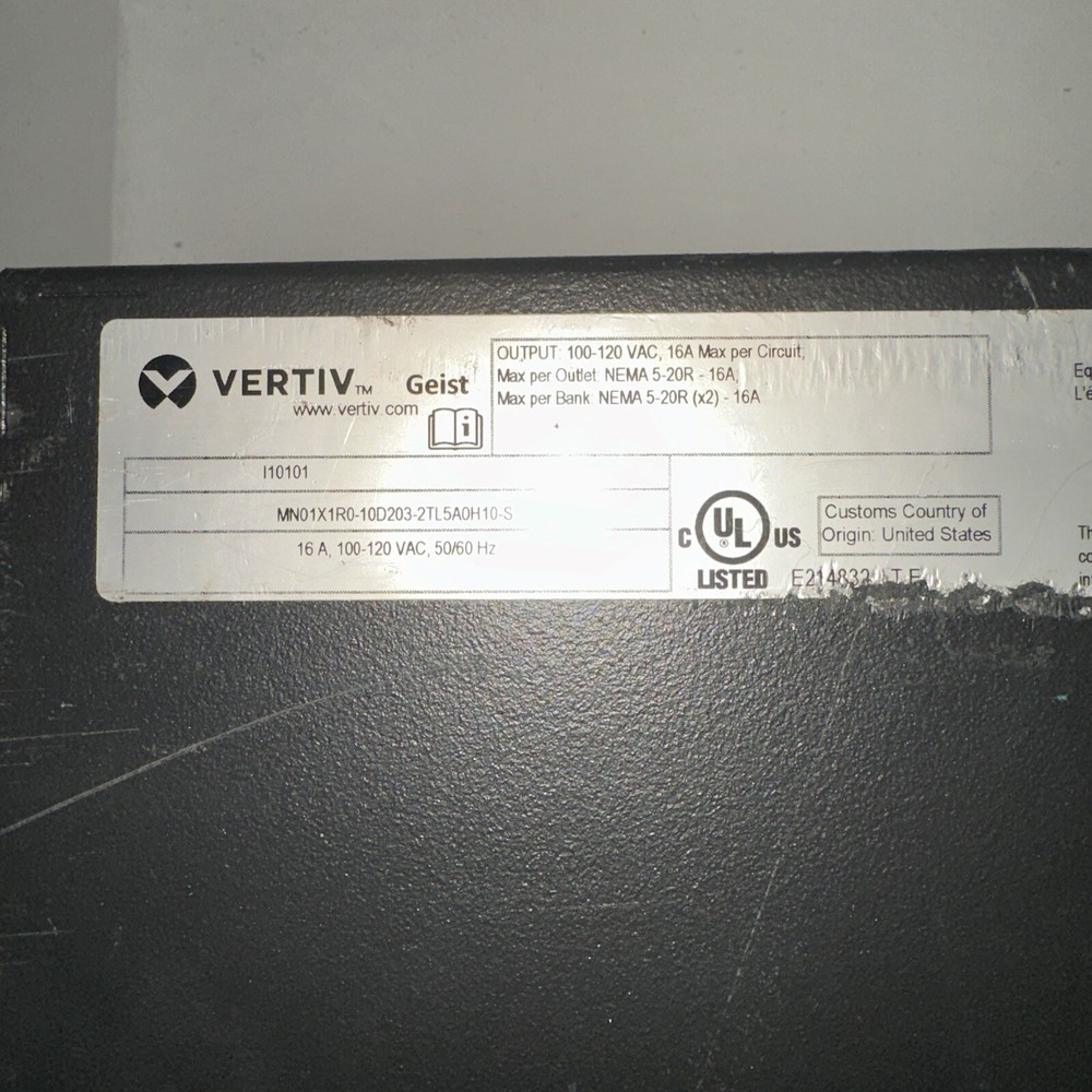 Vertiv Geist IMD-01X Upgrade Ready PDU Phase 3 Plug