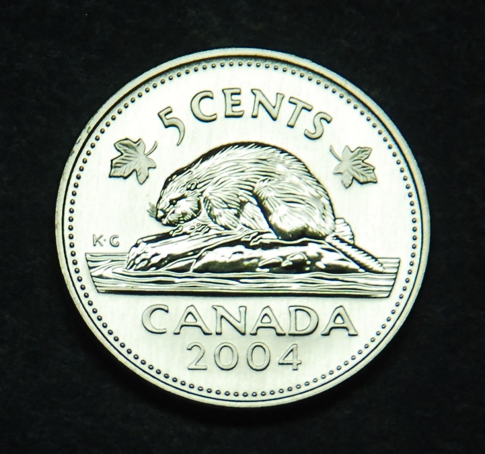 2004 P Canada specimen 5¢ nickel coin uncirculated