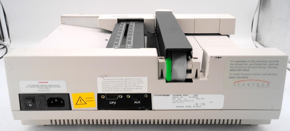 SCANTRON SCANMARK ES2260 DOCUMENT SCANNER