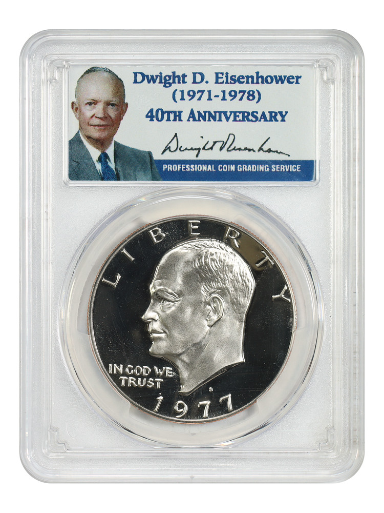 1977-S $1 PCGS PR70DCAM - Ike Dollar