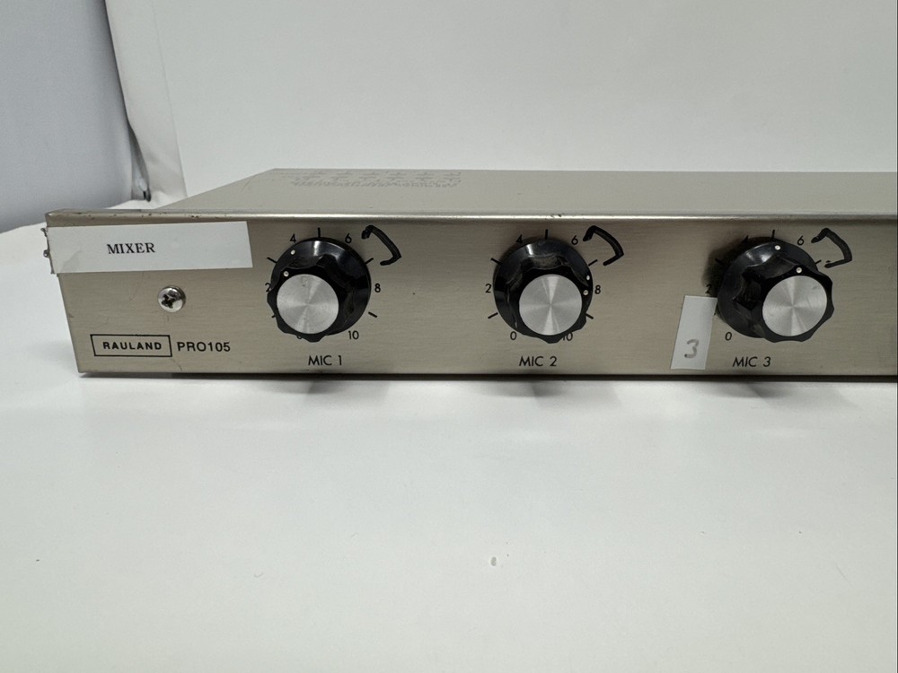 Rauland-Borg Pro105 Audio Microphone Controller Pro 105 Mixer Preamp