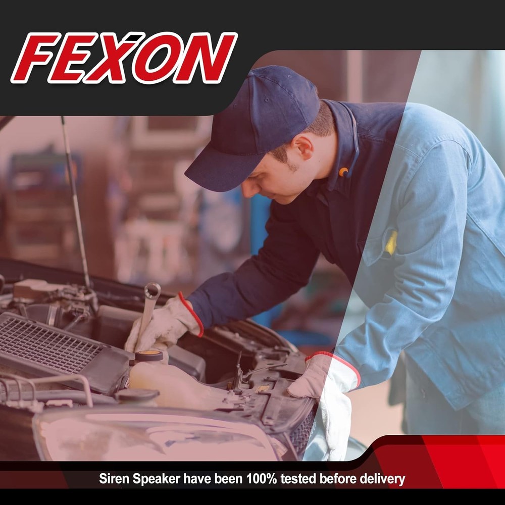 High Performance Siren Speaker Compatible with Any Speaker, Black