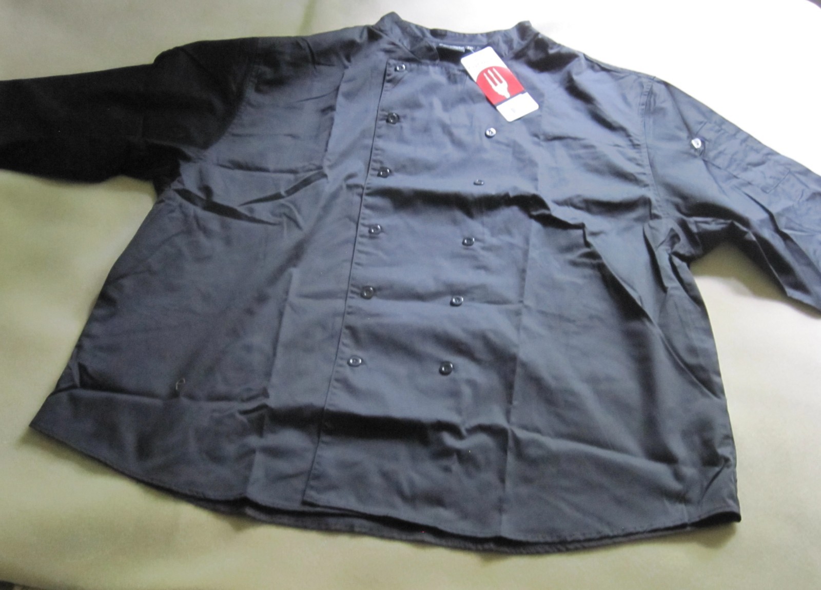 Chef Works S100 Black Chef Shirt Top Size 3X New, Free Shipping