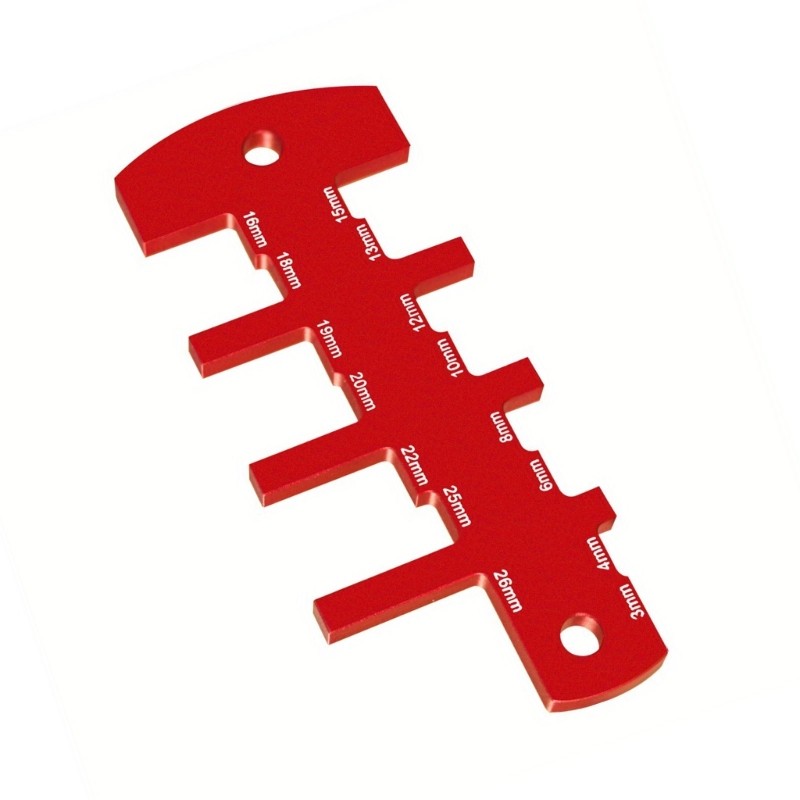 Strong Aluminum Routers Depth Measuring Tool with Clear Scale for DIY Projects