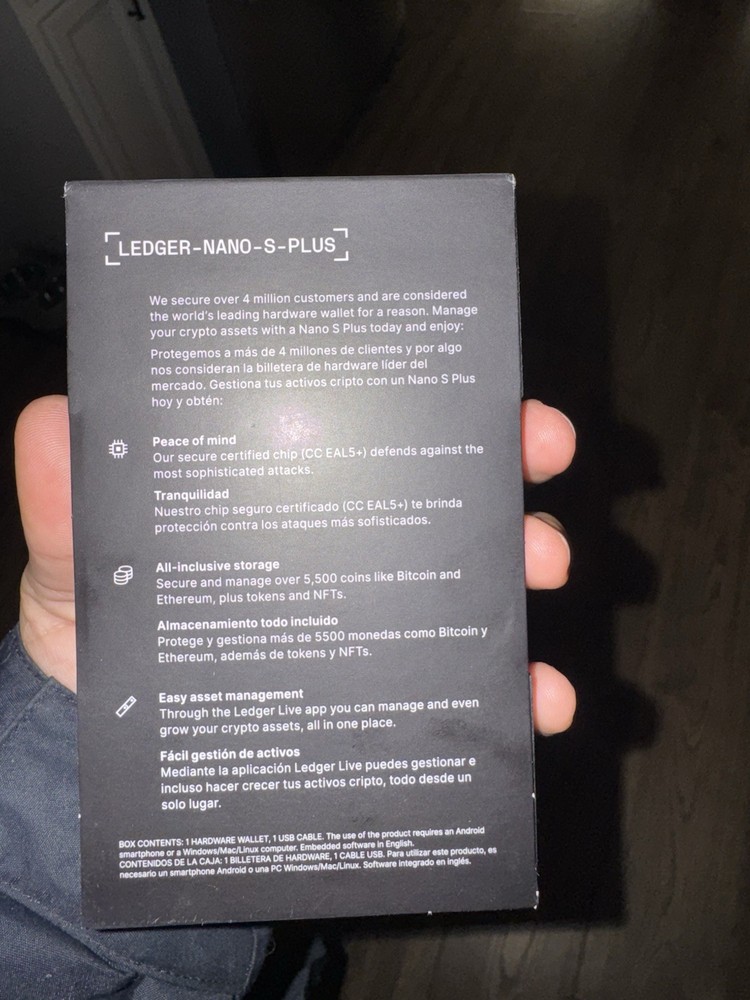 Ledger Nano S Plus Crypto Hardware Wallet for Crypto