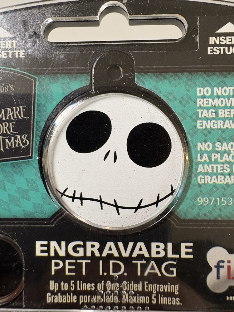 Disney Nightmare Before Christmas Engravable Pet Tag
