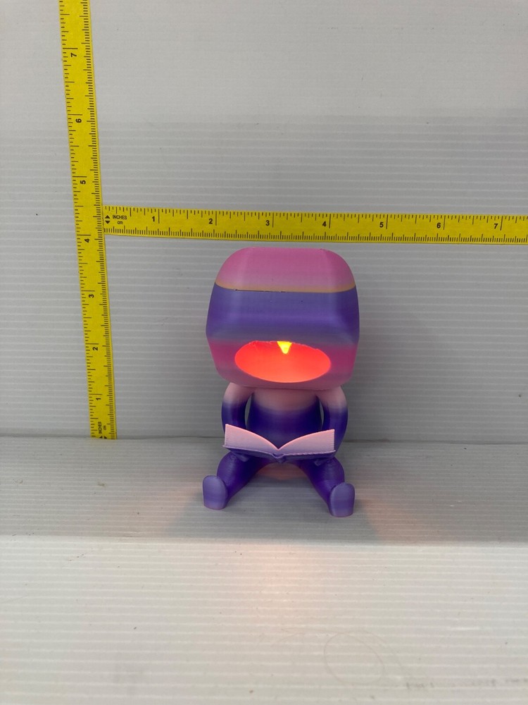 Book Reader Night Light Pastel  Pink/Purple