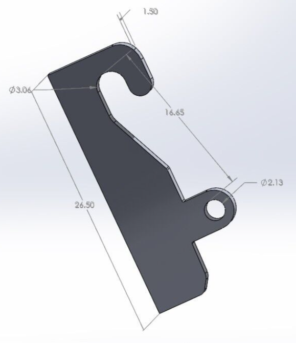 JRB 416 Blank Quick Attach for JRB Loader mounts+Wear Plates (Ears) for top hook