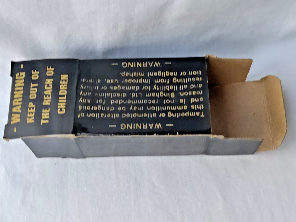 Vintage Exploder .357 Magnum Ammo Box Empty Maximum Energy Projectiles USA