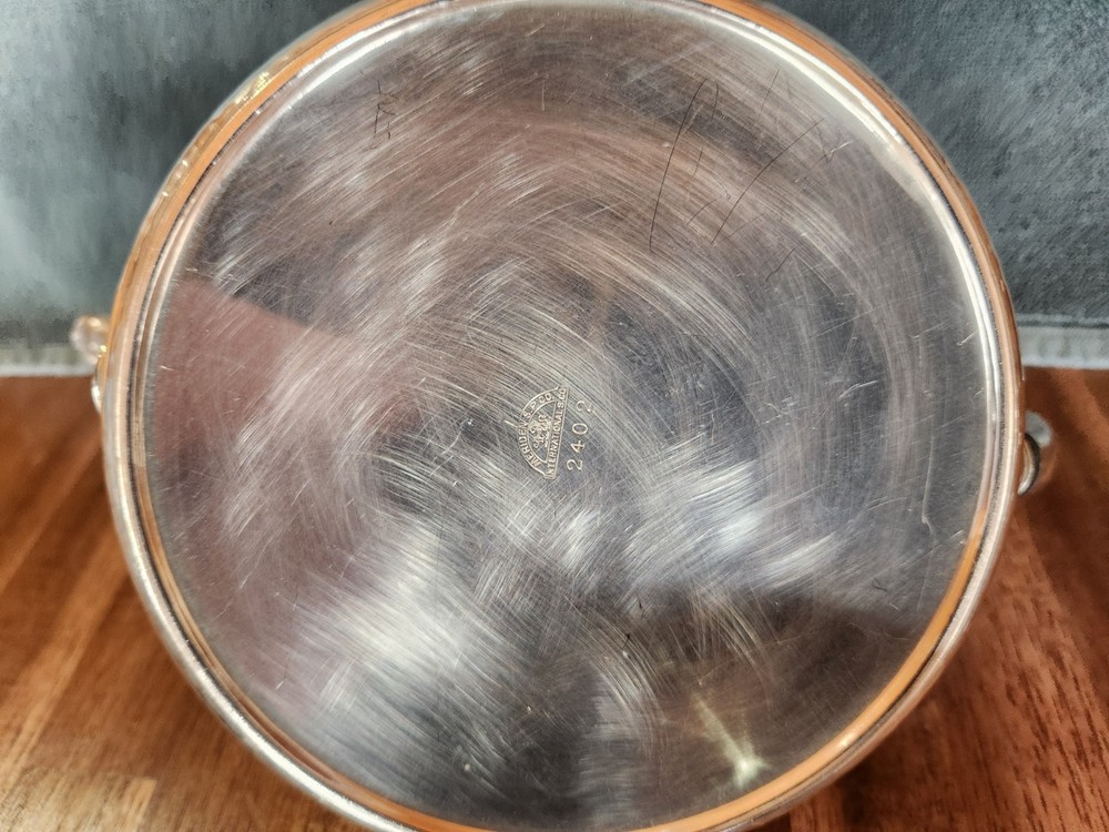 Meridian International Hammered silver-plated tea set