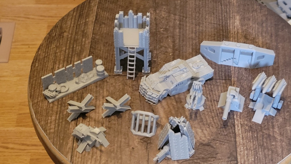 Def System Sample Pack, 1/64 scale 12 items. 3d printed.