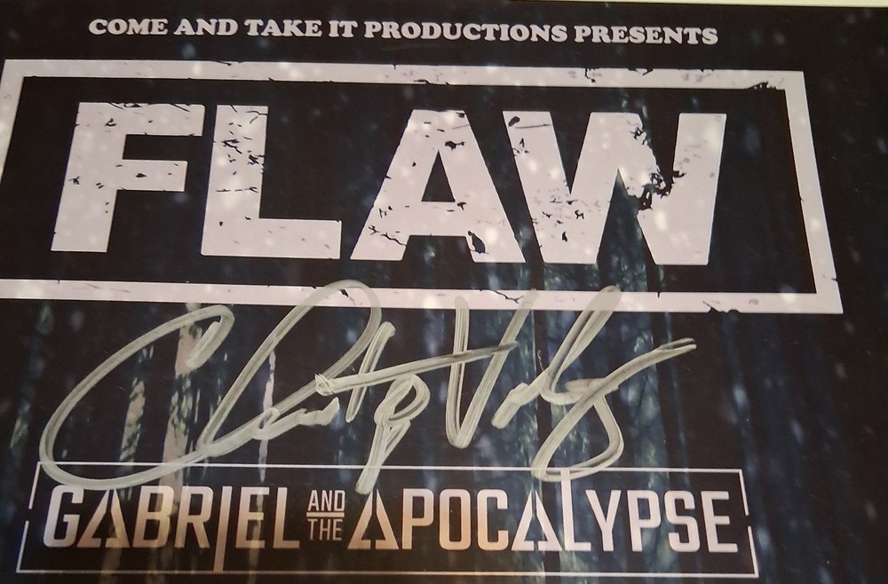 FLAW showflyer Signed By Whole Band