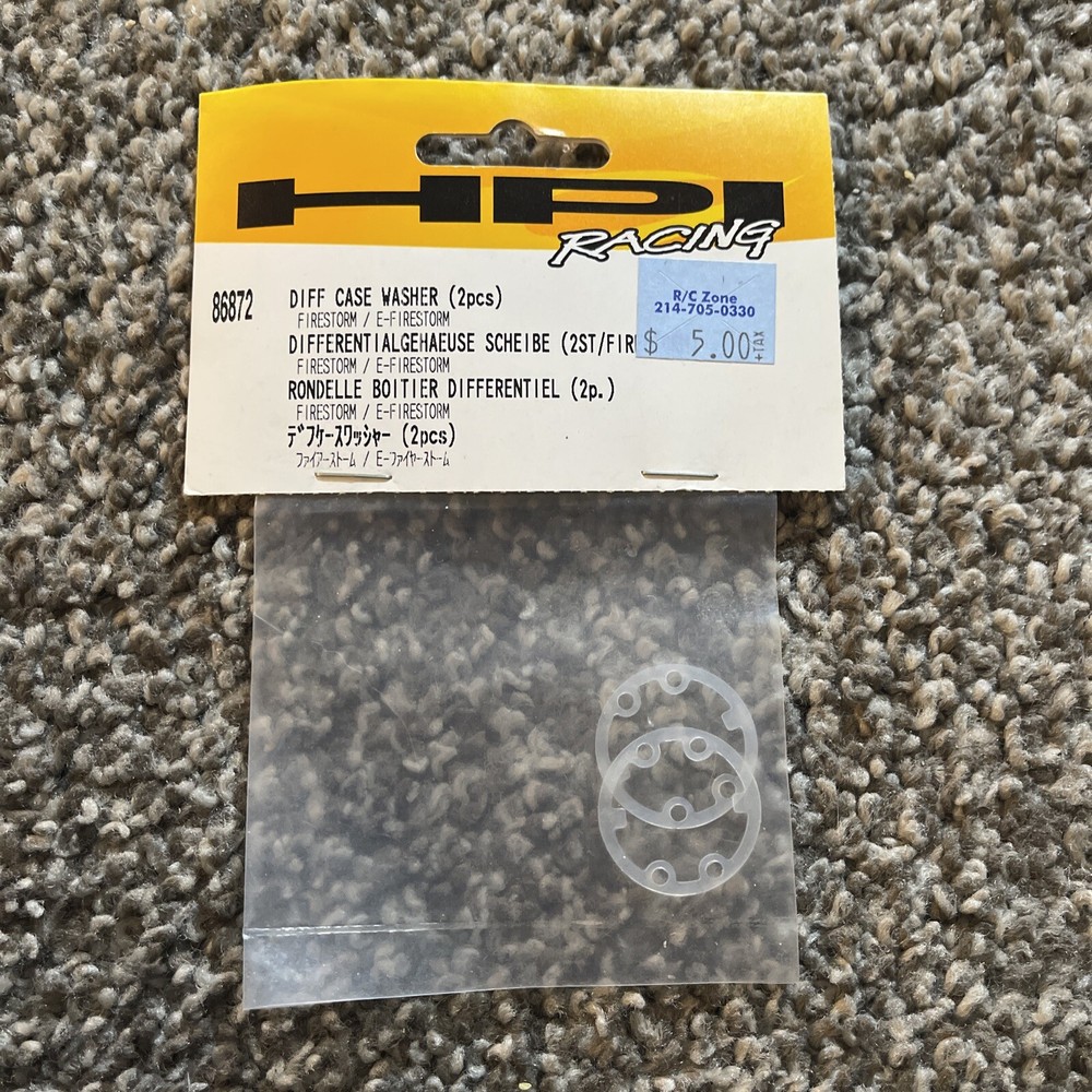 HPI Racing 86872 Differential Case Washers, FIRESTORM / E-FIRESTORM