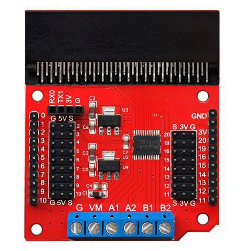 DC Motor Control Expansion Board Compatible with Tiny:bit Microcontroller