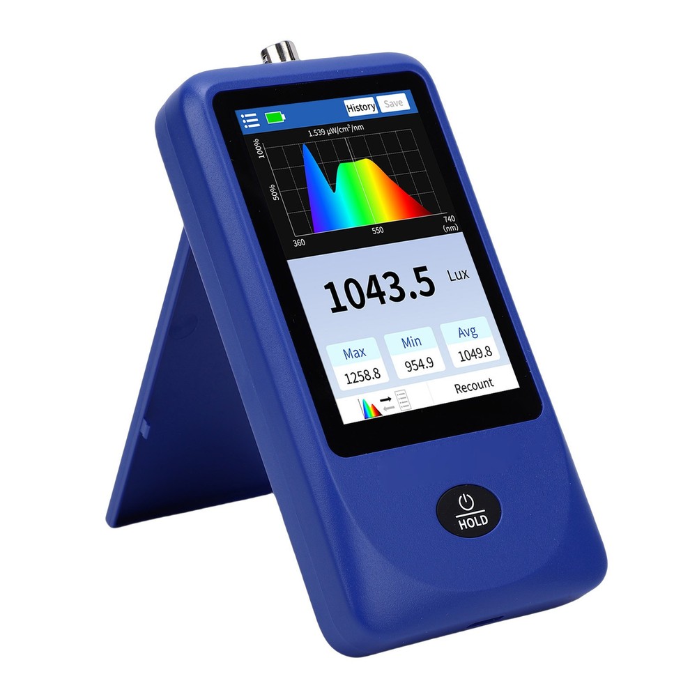 2-Light Spectrum Meter Handheld Spectrometer Illuminance Meter Curve