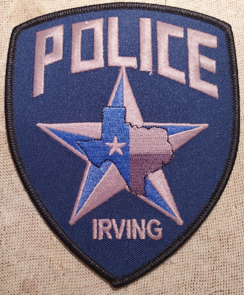 TX Irving Texas Police Shoulder Patch