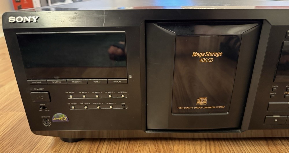 Sony CDP-CX455 Compact Disc Player Mega Storage 400 CD Changer Player