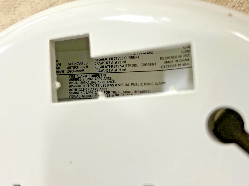EST GCF-HDVM Multi-CD Horn/Strobe 24VDC White