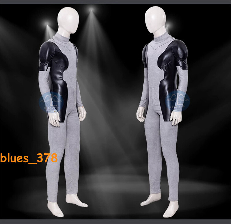 X-FORCE Gray Deadpool Halloween Cosplay Jumpsuit Costume Accessories Suit Lot