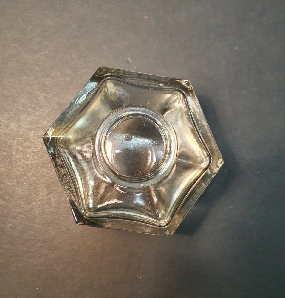 Hexagonal Clear Glass Vial Without Cap