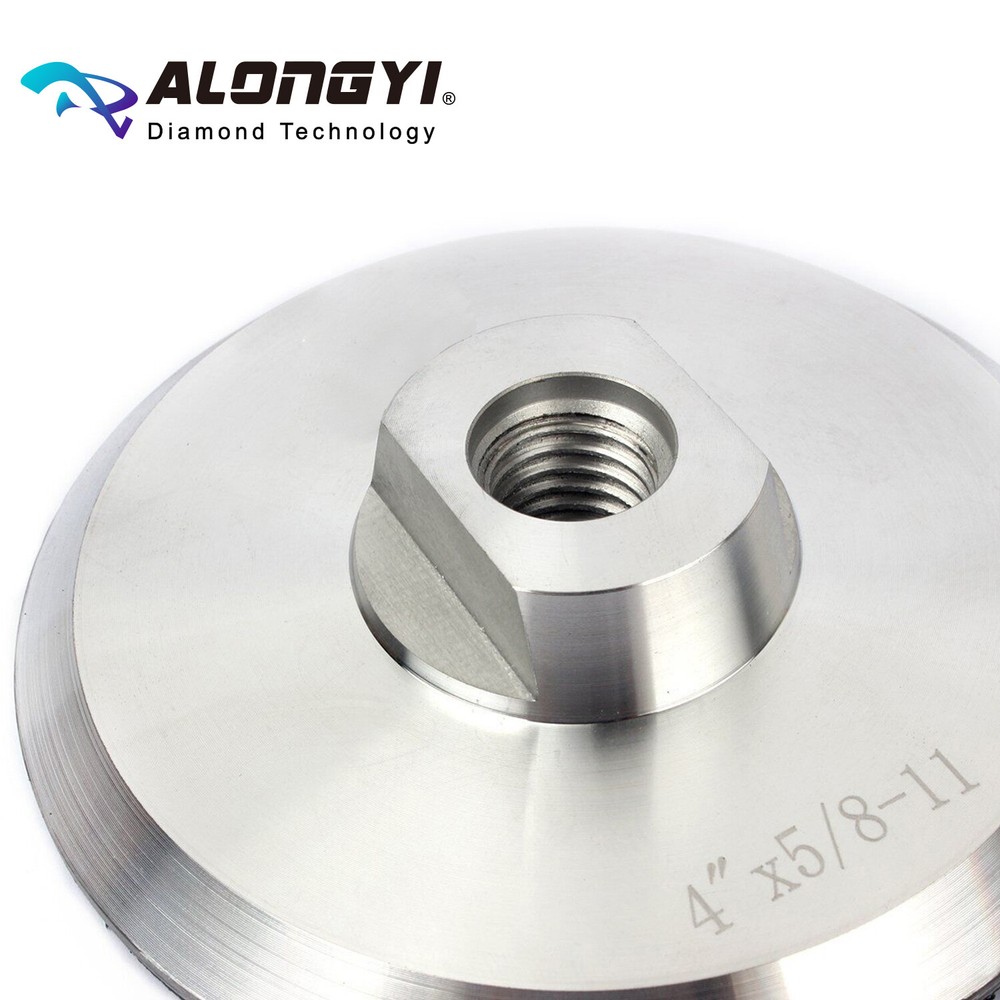 Aluminum Backer Pad 4 Inch Hook and Loop Backing pad 5/8-11 Thread