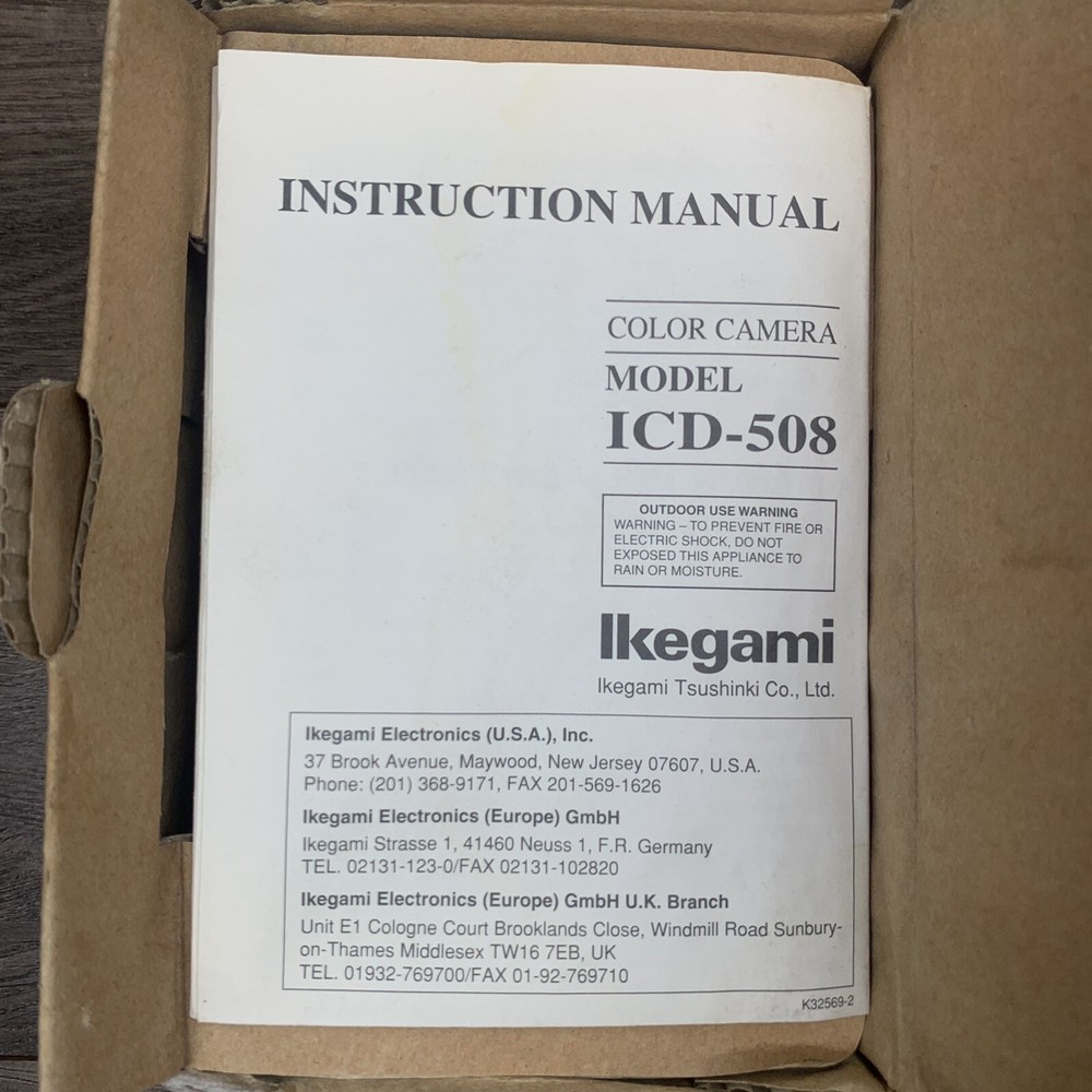 Ikegami ICD-508 High Performance Color Camera