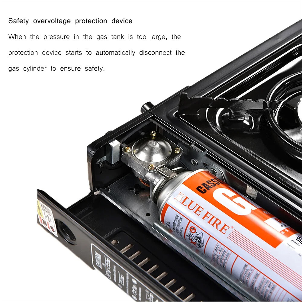 Portable Camping Stove Propane & Butane Hiking Dual Fuel Brass Cooking Burner US