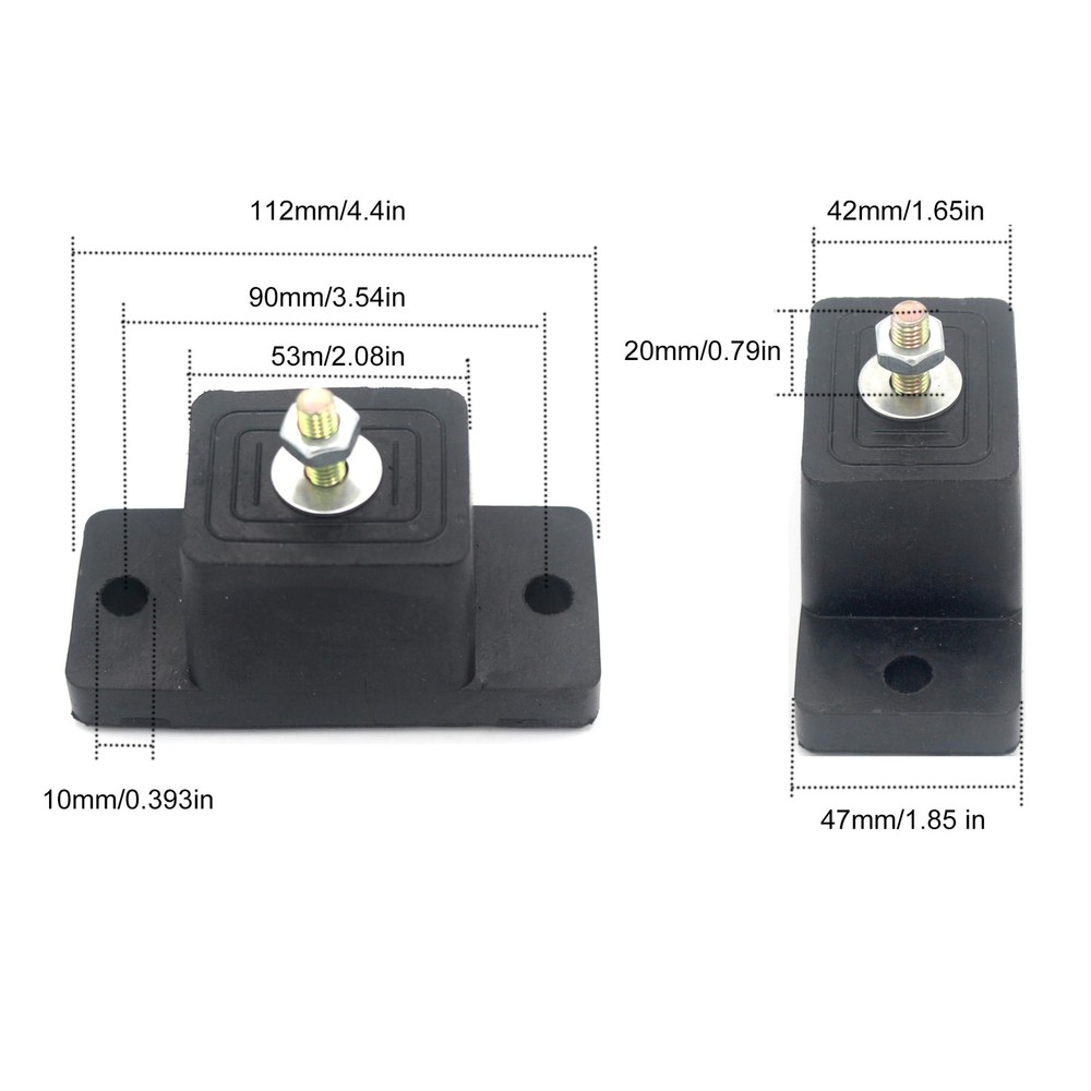 Mini Split Pad 4-Pack Rubber Vibration Isolators for Air Conditioners