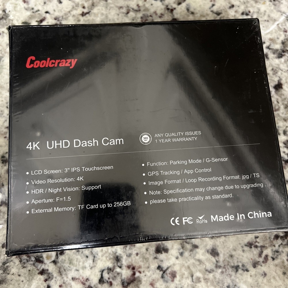 Dash Cam Front and Rear Camera: Touch Screen 4k Car Camera with STARVIS Sensor..