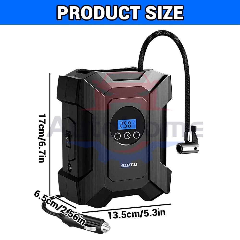 Car Air Tire Pump Inflator Portable Compressor Digital Electric Auto 150PSI 12V